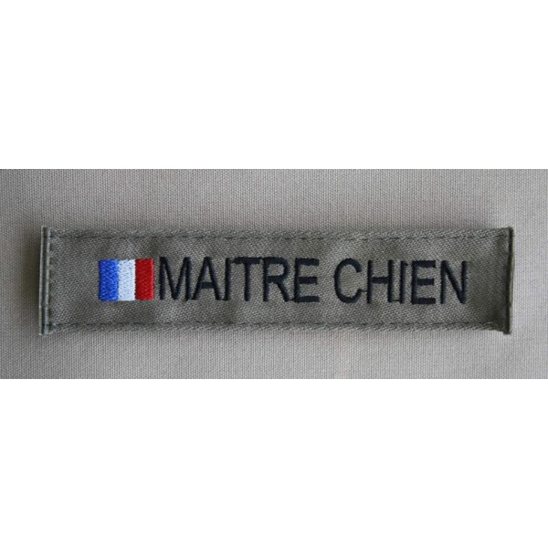 Bande Patro "MAÎTRE CHIEN" Kaki (à l'unité)