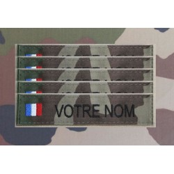 Bandes Patronymiques CAM OTAN CE avec drapeaux de votre choix (par 5)