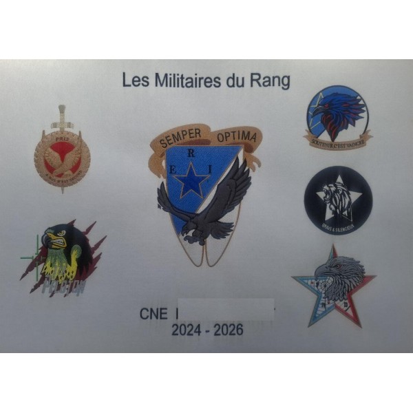 Broderie avec insignes Compagnie (sur devis) Broderie avec insignes Compagnie (sur devis)