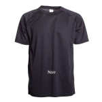 T-shirt Technique Noir Gendarmerie avec Grade (SPRINTEX Micro respirant)