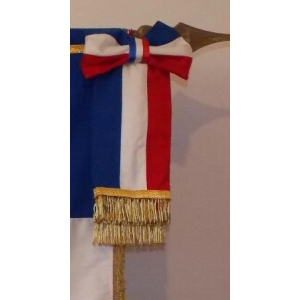 Cravate Drapeau Association Tricolore Avec Nœud Alsacien