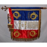 Drapeau Régiment 40 X 50 cm sur hampe avec cravate