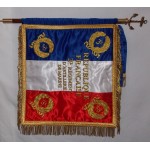 Drapeau Régiment 40 X 50 cm sur hampe avec cravate