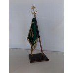 Fanion prestige sur socle en bois avec plaque (bien lire le descriptif)