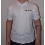 Polo blanc "SECURITE"