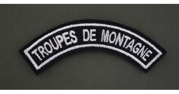 Lot De 2 écussons / Patches Militaires : Union Des Troupes De Montagne, Fabrication Française