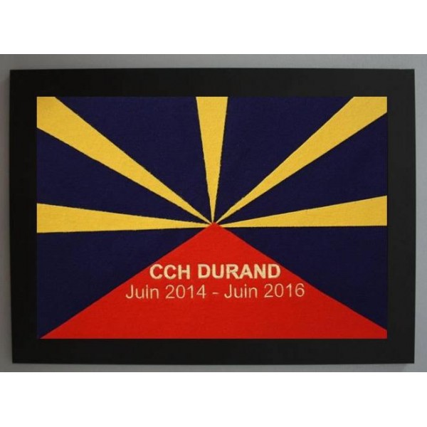 Drapeau la Réunion Format A4 Personnalisé