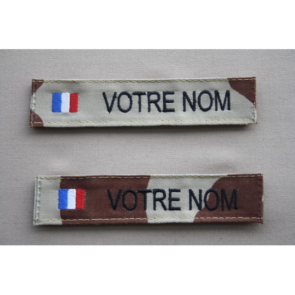 Bande sable bariolé avec drapeau France (X2)