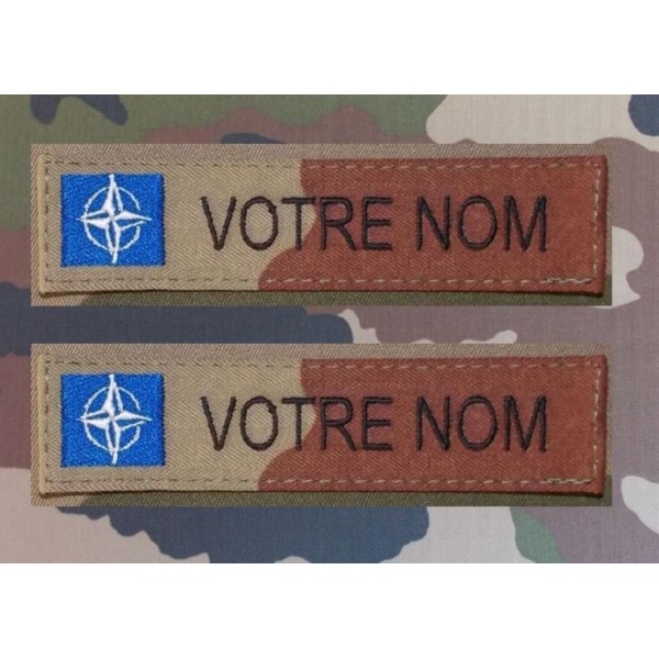 Bandes Patronymiques NATO Désert Bariolés (par 2)