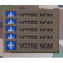 Bandes Patronymiques NATO Kaki (par 5)