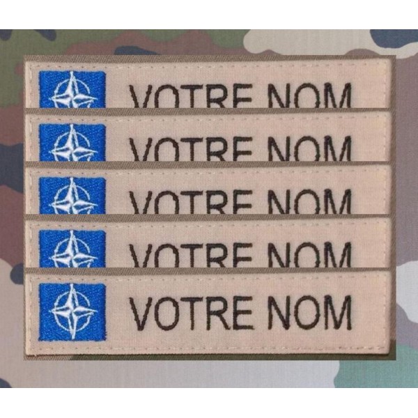 Bandes Patronymiques NATO Sable (par 5)