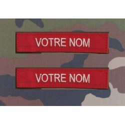 Bandes Patronymiques Rouges (par 2)