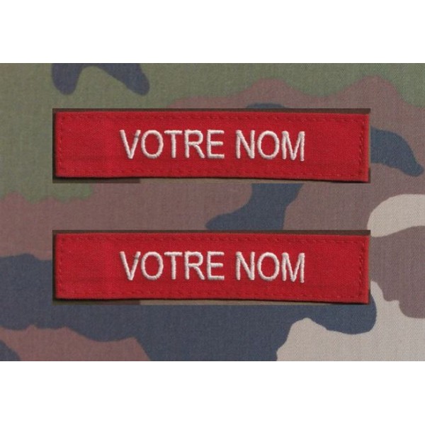 Bandes Patronymiques Rouges (par 2)