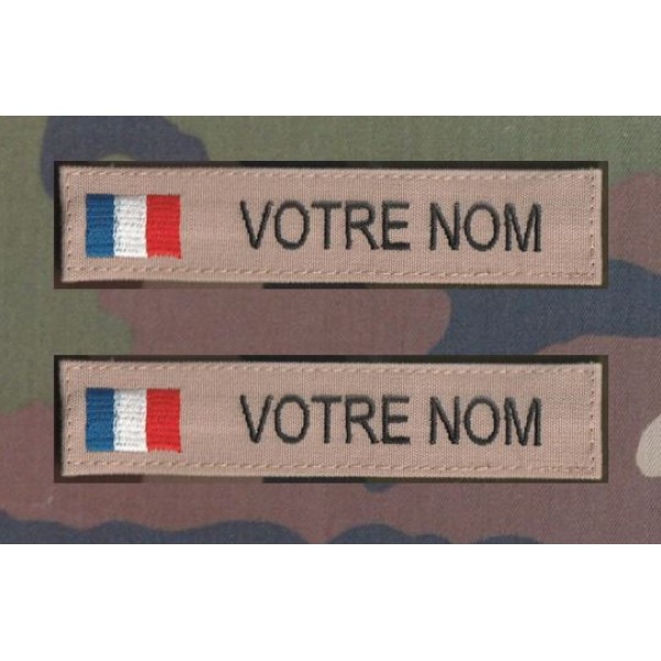 Bandes patronymiques Sables avec drapeaux France (par 2)