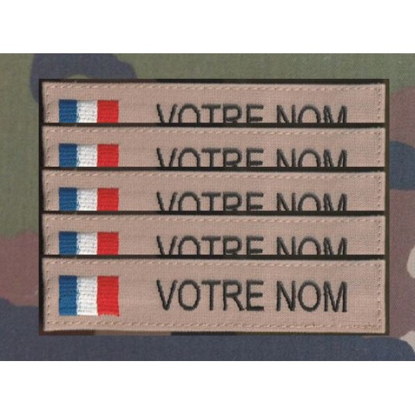 Bandes patronymiques Sables avec drapeaux France (par 5)