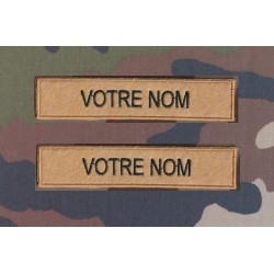 Bande patronymique sur feutre Marron Clair clair (par 2)