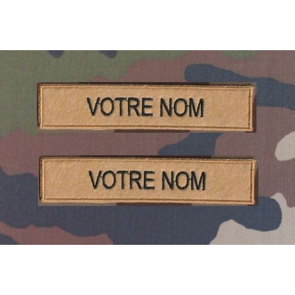 Bande patronymique sur feutre Marron Clair clair (par 2)