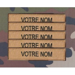 Bande patronymique sur feutre Marron Clair clair (par 5)