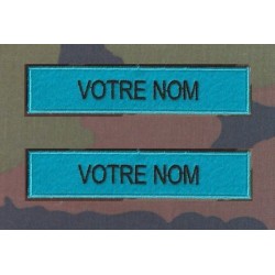 Bande patronymique sur feutre Bleu clair (par 2)