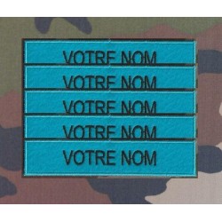 Bande patronymique sur feutre Bleu clair (par 5)