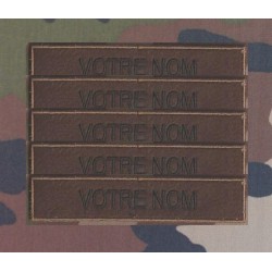 Bande patronymique sur feutre Marron Foncé  (par 5)