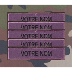 Bande patronymique sur feutre Violet  (par 5)