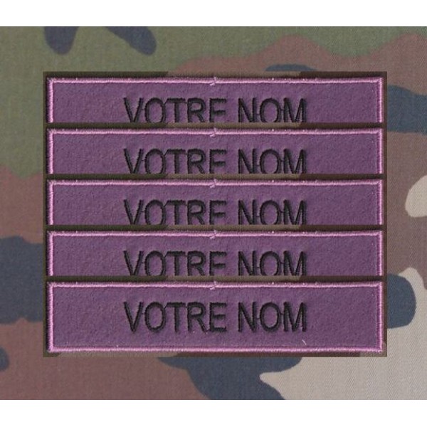 Bande patronymique sur feutre Violet  (par 5)