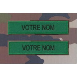 Bande patronymique sur feutre vert (par 2)