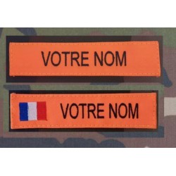 Bande Patro orange Flaschi (1 bande avec et 1 bande sans drapeau)