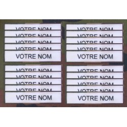 Bande patro brodé sur velcros Blanc (par 20)