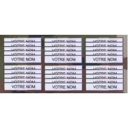 Bande patro brodé sur velcros Blanc (par 30)