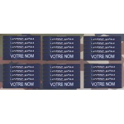 Bande patro brodé sur velcros Bleu Marine (par 30)