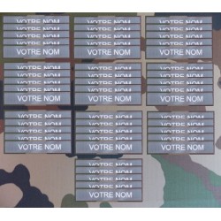 Bande patro brodé sur velcros Gris (par 50)