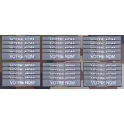 Bande patro brodé sur velcros Gris (par 30)