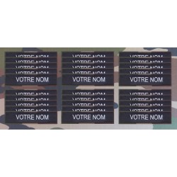 Bande patro brodé sur velcros Noire (par 30)