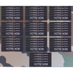 Bande patro brodé sur velcros Noire (par 100)