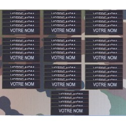 Bande patro brodé sur velcros Noire (par 100)