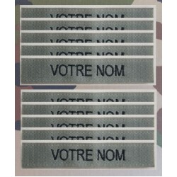Bande patro brodé sur velcros Kaki (par 10)
