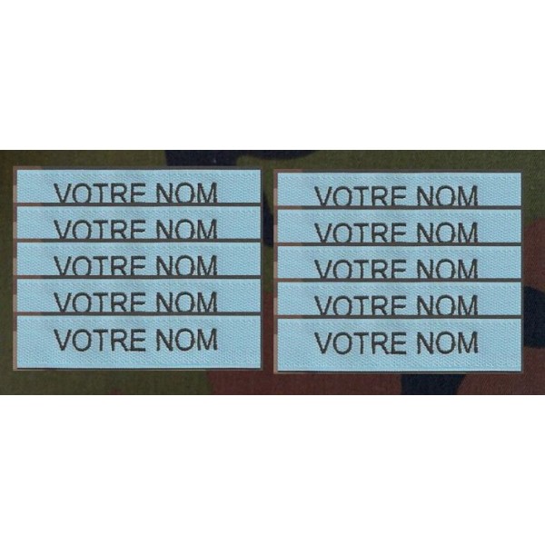 Bande patro brodé sur velcros Bleu Clair (par 10)