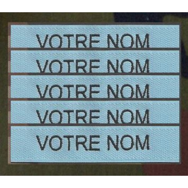 Bande patro brodé sur velcros Bleu Clair (par 5)