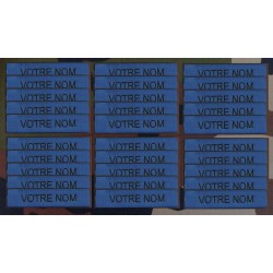 Bande patro brodé sur velcros Bleu roi (par 30)