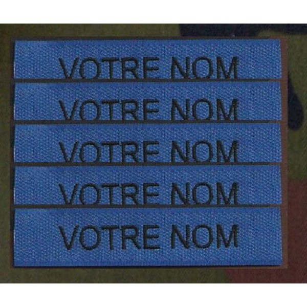 Bande patro brodé sur velcros Bleu roi (par 5)