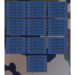 Bande patro brodé sur velcros Bleu roi (par 50)