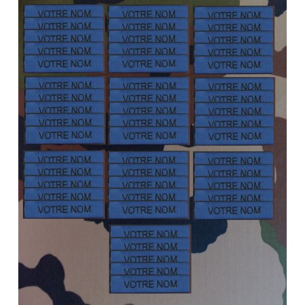 Bande patro brodé sur velcros Bleu roi (par 50)