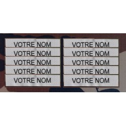 Bande patro brodé sur velcros Gris Clair (par 10)