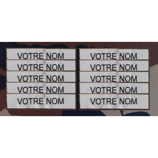 Bande patro brodé sur velcros Gris Clair (par 10) Bande patro brodé sur velcros Gris Clair (par 10)