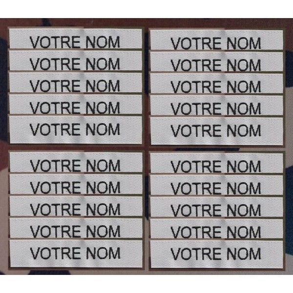 Bande patro brodé sur velcros Gris Clair (par 20) Bande patro brodé sur velcros Gris Clair (par 20)