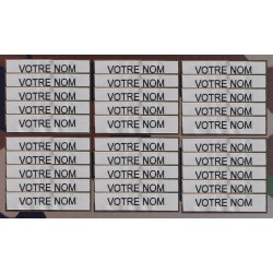 Bande patro brodé sur velcros Gris Clair (par 30)