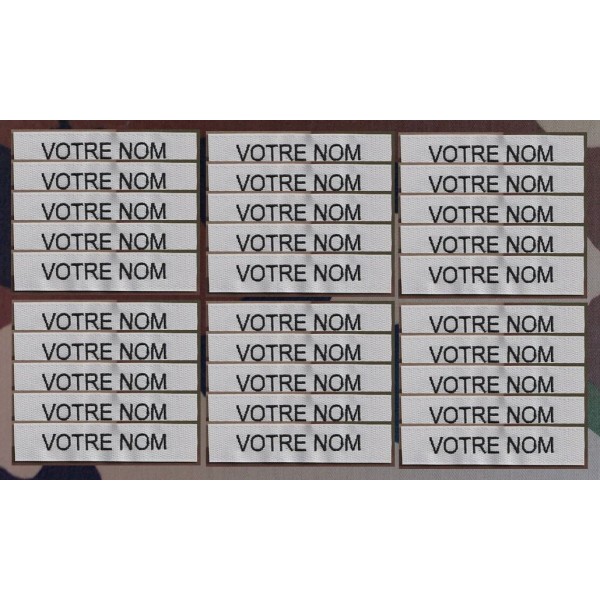 Bande patro brodé sur velcros Gris Clair (par 30) Bande patro brodé sur velcros Gris Clair (par 30)