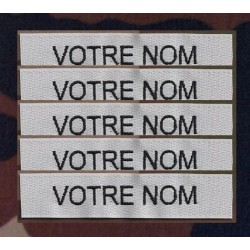 Bande patro brodé sur velcros Gris Clair (par 5)